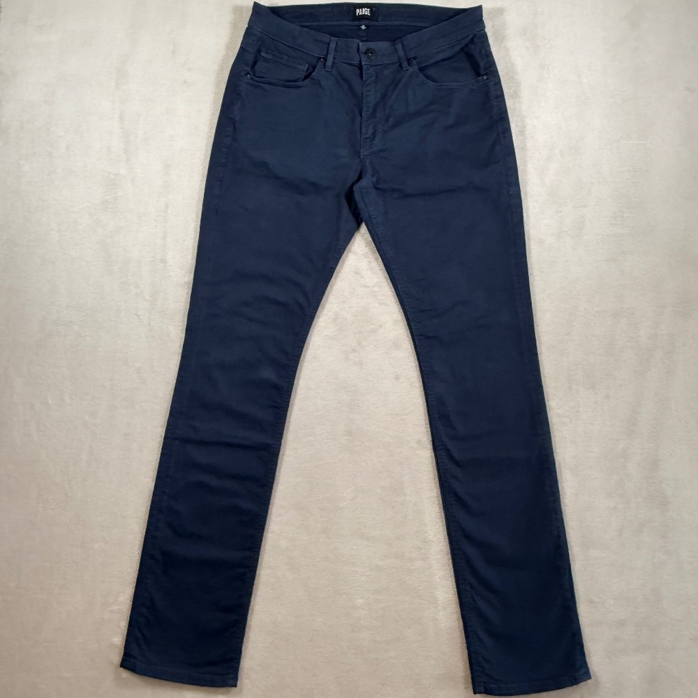 Paige Jeans Mens 31‎ Navy Federal Slim Straight